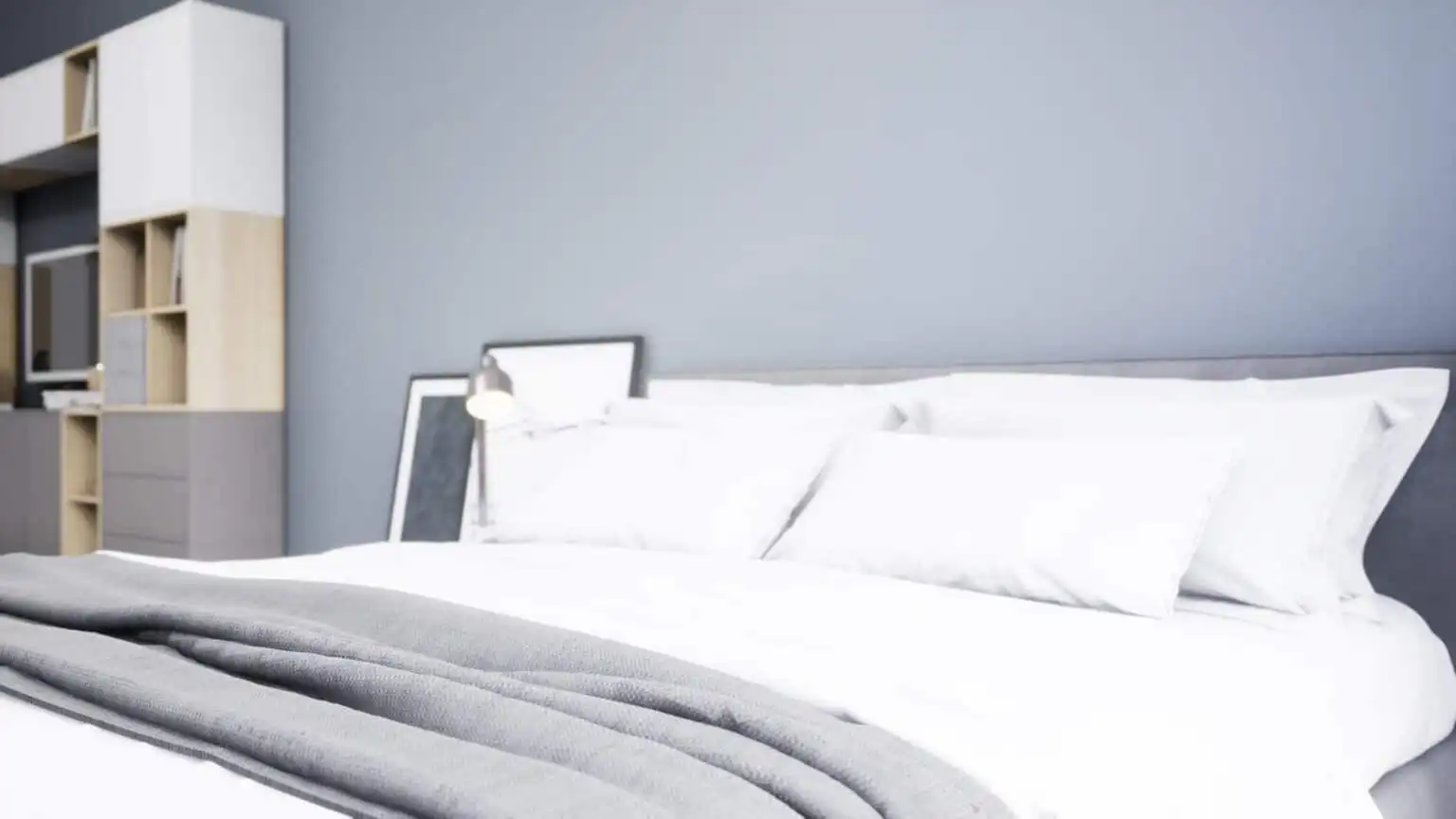 Bedroom prepared for professional bed bug heat treatment in Calgary